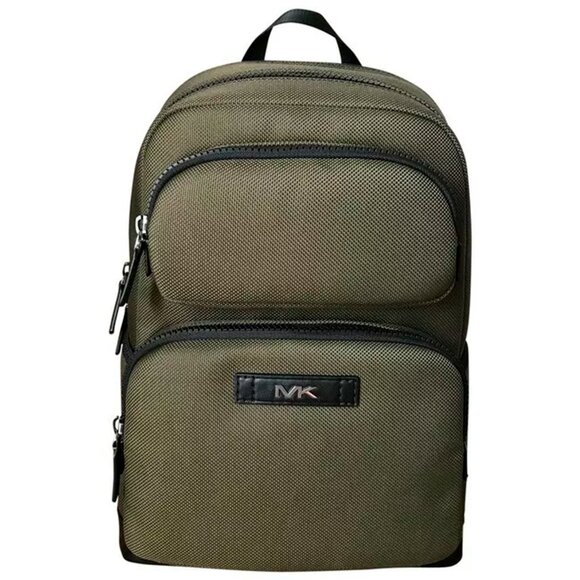 S Michael Kors Kent Sport Utility Large Olive Backpack 37U1LKSC50 Army Green - Picture 1 of 7